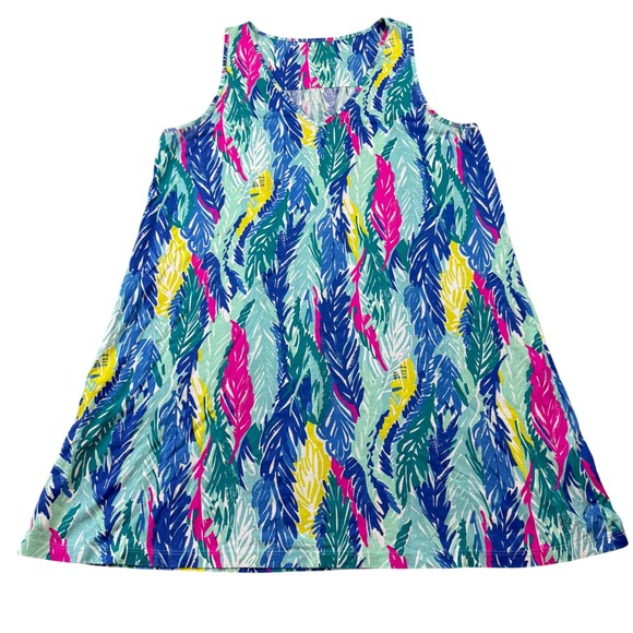 Lilly Pulitzer Dresses & Skirts - Lilly Pulitzer Blythe Swing Dress Size L in Light as a Feather Print